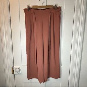 Zara Women's Blush Wide-Leg Pants